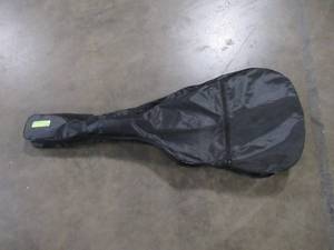 lot 155 image: Ktone 6 String Acoustic Guitar With Gig Bag (Guitar Has Damage See Photos) Model 5015BK