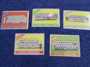 35. 5 1966 Topps Team Cards...