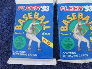 65. 2 1993 Fleer Baseball Jumbo Pac...