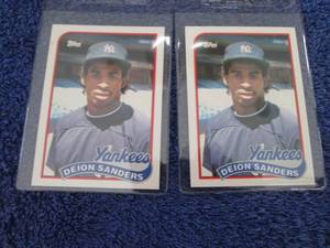 115. 2-1989 Topps Deion Sanders Roo...
