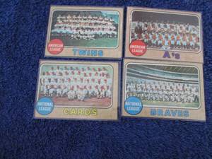 125. 4 1968 Topps Team Cards...
