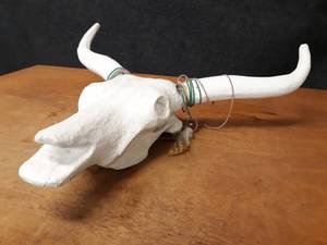 Papier-mch Bull Head - about 29 x 29 Overall - NO SHIPPING