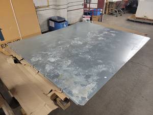 Lot of (5) Sheets of 19 Gauge Steel Sheets - 72.5 x 52.5 - Galvanized - NO SHIPPING