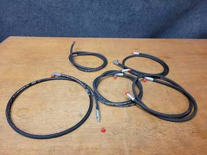Lot of (5) New 316 x 55 Hydraulic Hoses