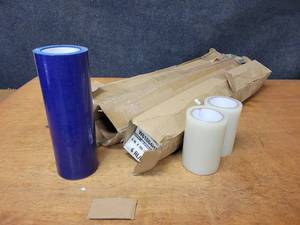 Lot of (12) Rolls of 6 x 100 4 MIL High Tack Window  Door Edge Film  (1) 12 x 200 2.5 MIL Roll - NO SHIPPING