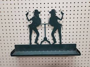 Cowgirl Metal Art Shelf - About 19 x 15