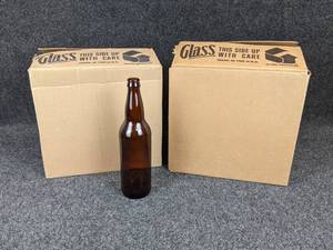 Lot of (24) 22 oz. Brown Glass Beer Bottles for Home Brewers
