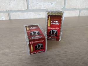 lot 200 image: 100 Rounds 17 Gr. V-Max Hornady Ammunition