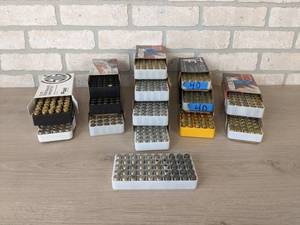 lot 272 image: 450 Rounds of 40 S&W Brass Casings and 200 40 S&W Nickle Casings from St. James Gun Club Firing Range