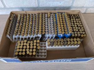 lot 267 image: 290 Rounds of 308 Brass Casings from St. James Gun Club Firing Range