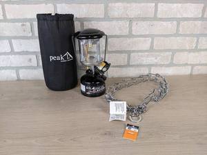 lot 159 image: NEW Peak Model 222B Gas Lantern & 22-28 Pet Control Collar