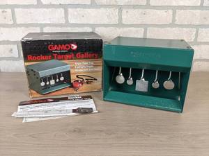 lot 166 image: Gamo Rocker Target Gallery - Airgun Pellet Trap with 5 Swinging Targets