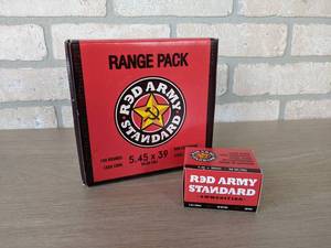 lot 229 image: 180 Rounds Red Army Standard 5.45 x 39mm 69 Grain Rifle Cartridges
