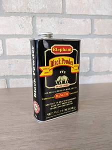 lot 142 image: 1# Elephant Black Powder - FFg, NO SHIPPING