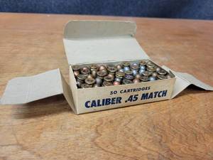 lot 37 image: Lot of (50) .45 Caliber Cartridges  Ammunition
