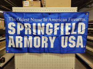 lot 43 image: Springfield Armory USA Firearms Banner - About 48 x 24