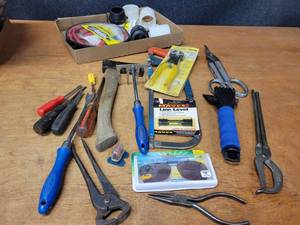 lot 98 image: Large Lot of Tools, Jumper Cables and More