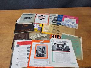 lot 115 image: Large Lot of Vintage Ephemera (Catalogs, Brochures and More) - A lot of Radio  Audio Paper