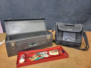 lot 127 image: HOMAK Model 920 Toolbox w Contents and Craftsman soft side tool bag