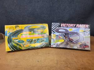 lot 133 image: Pair of Vintage Slot Car Sets - DURHAMS and Victory Racer