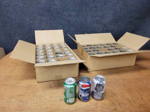 lot 134 image: (48) Collectable Pepsi  Mountain Dew Cans - Star Wars Cans, Unused Cans with no top - some are dented