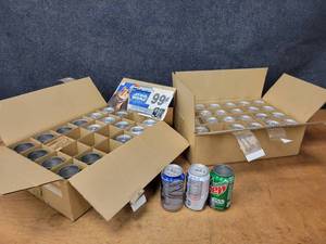 lot 135 image: (43) Collectable Pepsi  Mountain Dew Cans - Star Wars Cans, Unused Cans with no top - some are dented