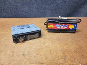 lot 147 image: BOSS Car Stereo - Bluetooth Model 508UAB and Duralast 750W Inverter