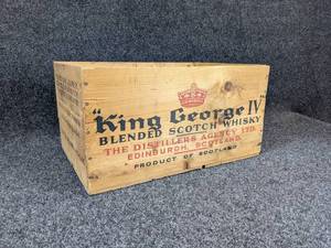 lot 63 image: King George IV Whisky Crate