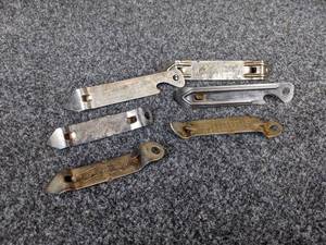 lot 85 image: (6) Vintage Beer Bottle Openers - Includes (3) Hamms, Schlitz, Schmidts and Miller