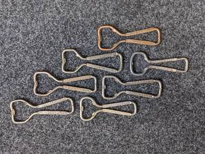 lot 84 image: (7) Vintage Beer Bottle Openers - Includes Hamms, Grain Belt, Hauenstein and (4) Schells - New Ulm MN