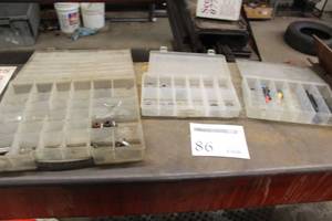 lot 86 image: Lot of (3) Parts Organizer Cases  - Misc. Hardware