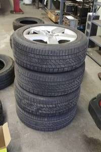 lot 108 image: Lot of (4) Continental 20555R16 Tires with VW 5-lug 16 Rims