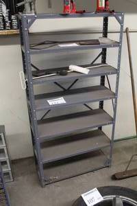 lot 121 image: Metal Storage Rack 7-tier