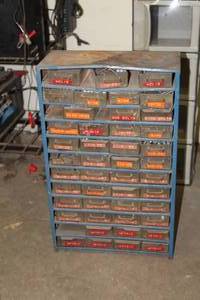 lot 92 image: Parts Organizer Case  with Bolts