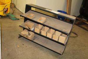 lot 130 image: Metal Storage Rack 3-tier