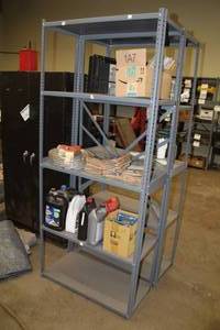 lot 138 image: Metal Storage Shelf 5-tier