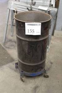 lot 155 image: Metal Rolling Waste Can