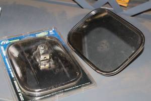 lot 161 image: Lot of (2) Fit System Stainless Steel Replacement Mirror Heads
