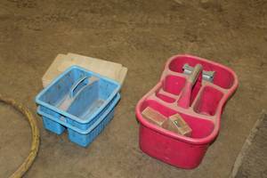 lot 168 image: Lot of (8) Plastic Storage TotesContainers