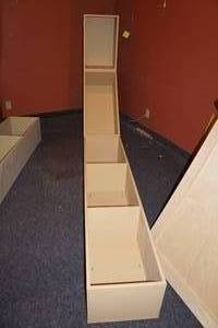 lot 18 image: Professionally Built Wall Mount Corner Shelf