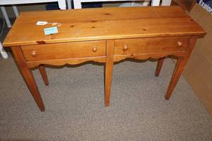 lot 25 image: Wood Buffet Table