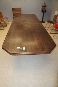 lot 47 image: 12 Long Wood Breakroom Table