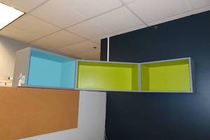 lot 41 image: Professionally Built Wall Mount Corner Shelf
