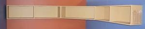 lot 12 image: Professionally Built Wall Mount Corner Shelf