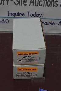 2 boxes Double Faced Aluminum Tags, 34 x 3, Box of 500