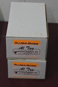2 boxes Double Faced Aluminum Tags, 34 x 3, Box of 500