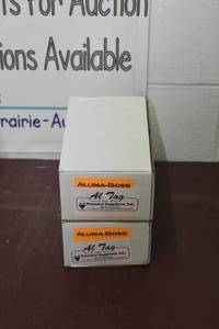 2 boxes Double Faced Aluminum Tags, 34 x 3, Box of 500