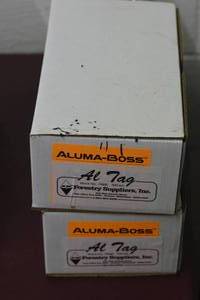 2 boxes Double Faced Aluminum Tags, 34 x 3, Box of 500