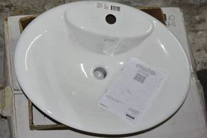 New Kohler Bathroom cast iron drop-in sink no box