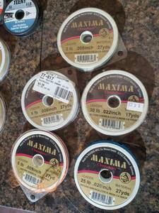 Large Lot fishing line Including Maxima, Courtland